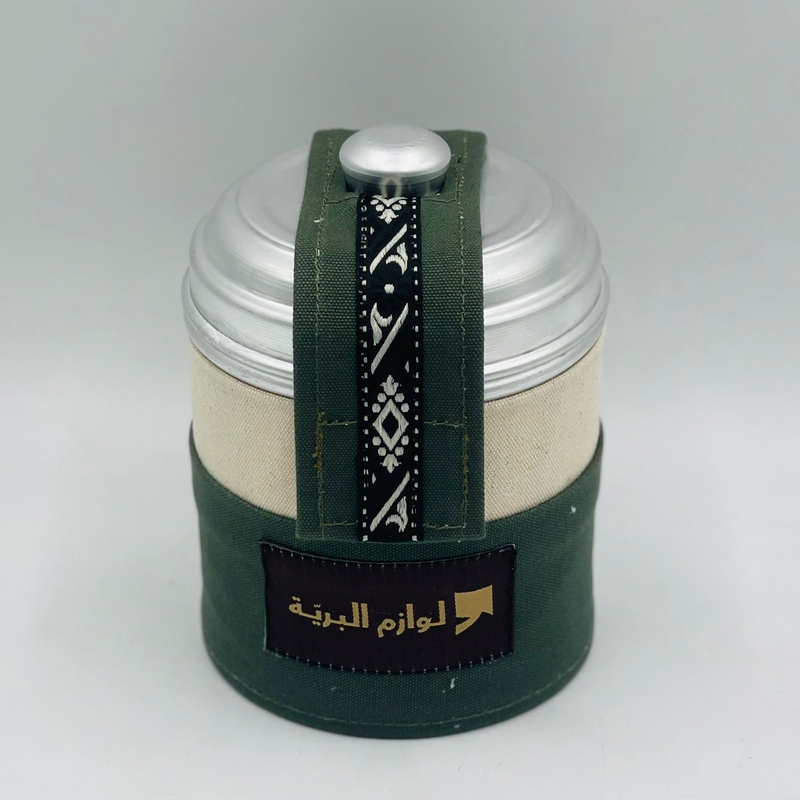  علبة وافية (زيتي/أبيض) 