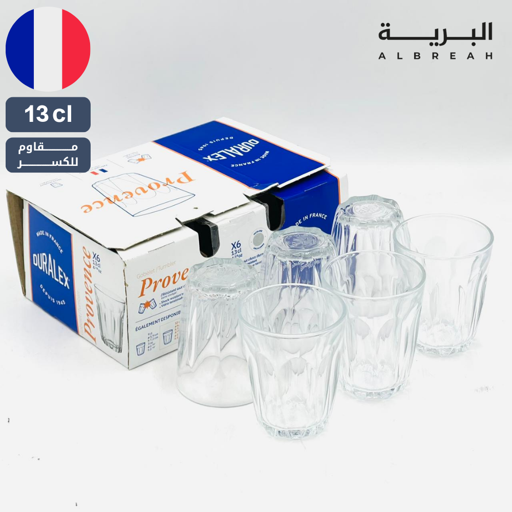  كاسات شاي فرنسية (6 حبة) (وسط 13cl) 