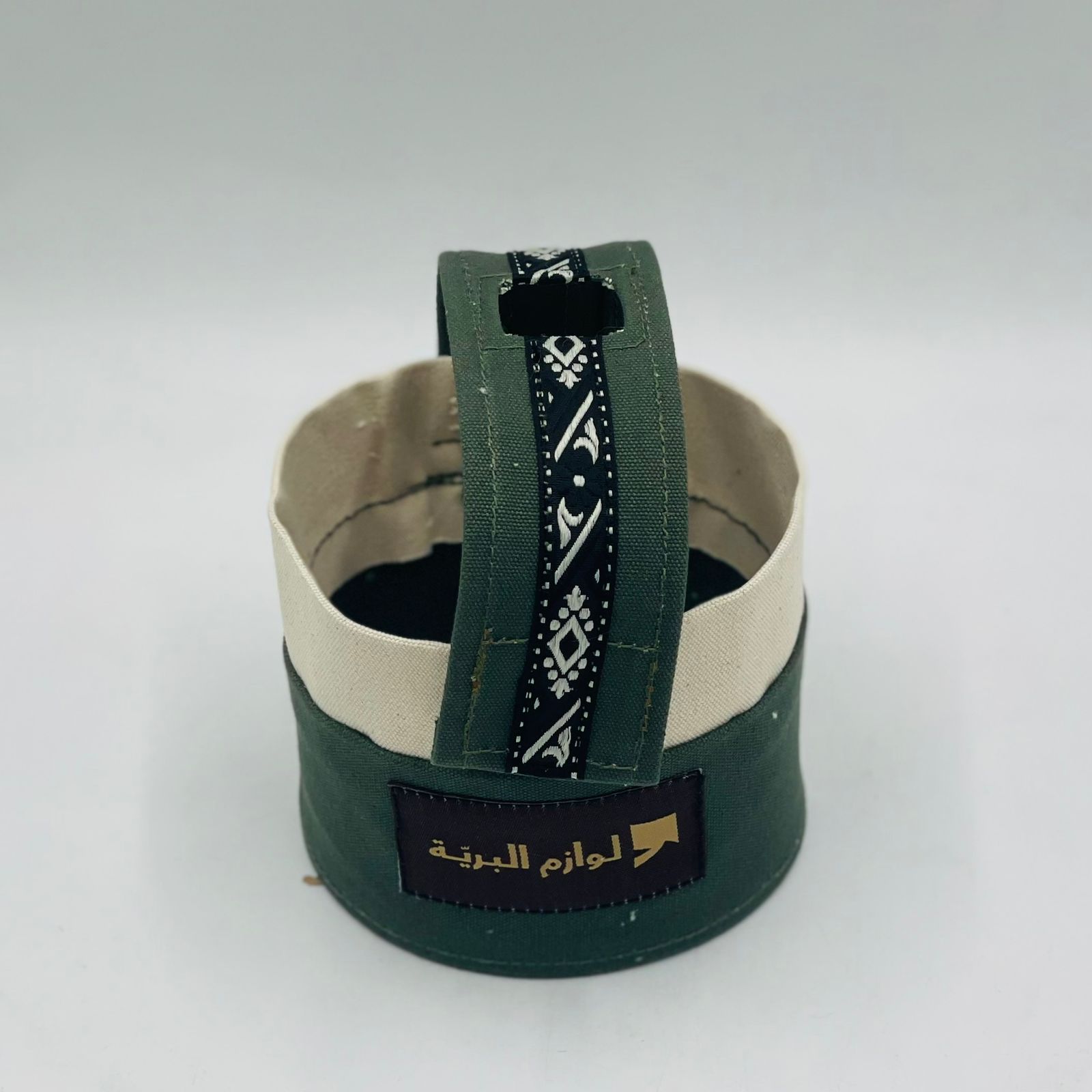  علبة وافية (زيتي/أبيض) 