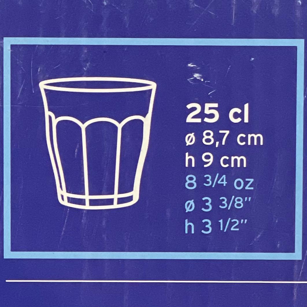  كاسات شاي فرنسية  (6 حبة) (كبير جدا 25cl) 