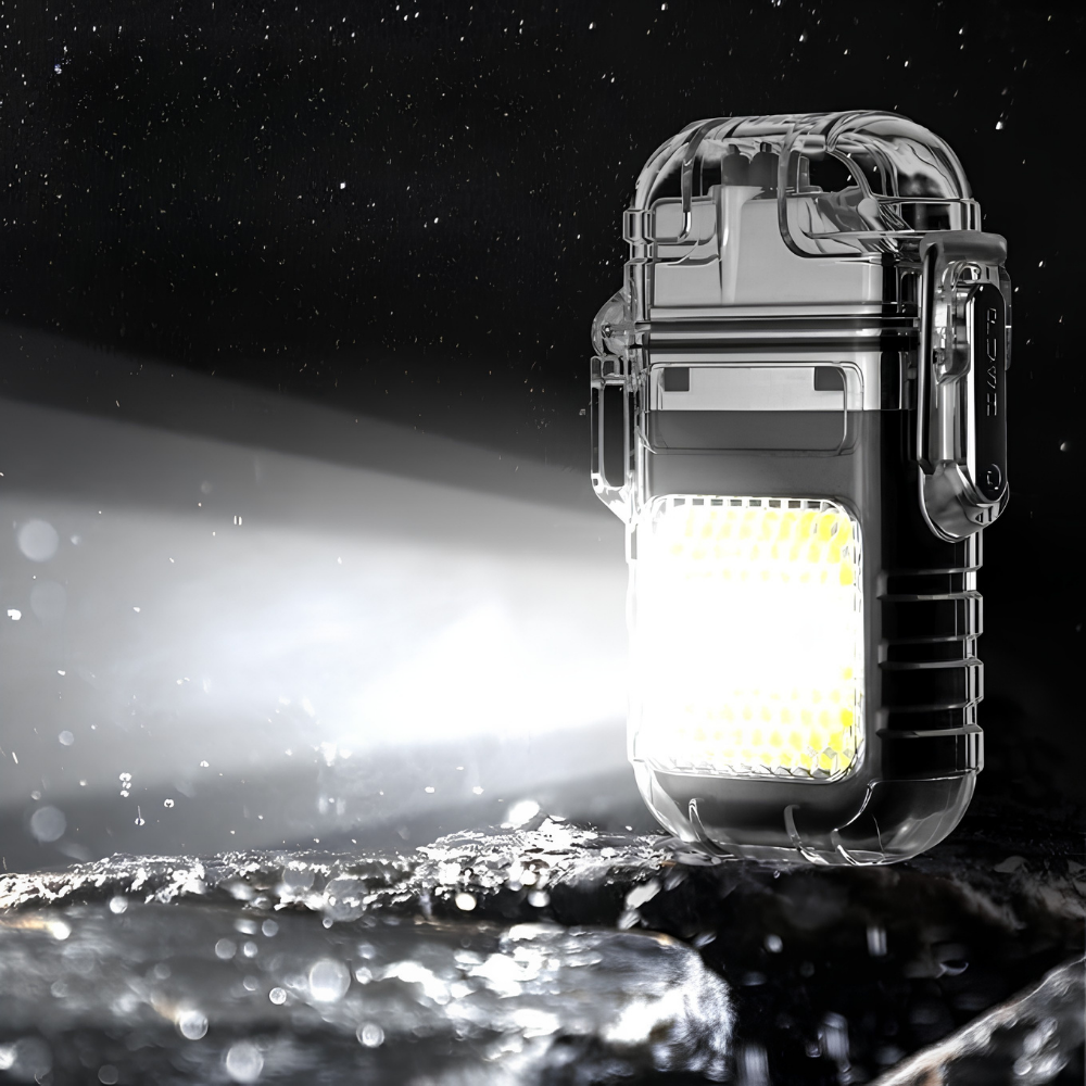 ولاعة+كشاف فلاش LED 