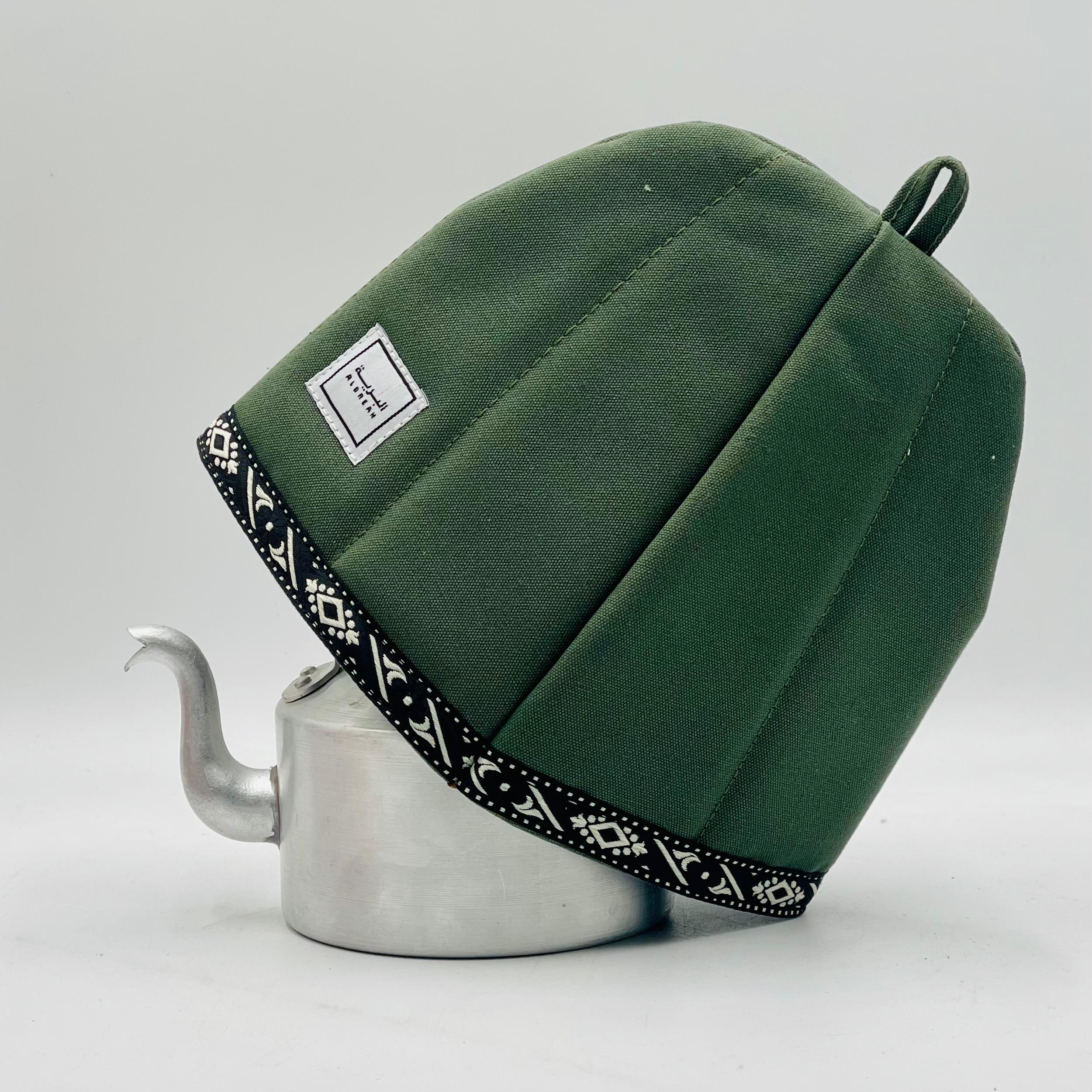  قبعة جراب ابريق وافية (صغير) (زيتي) 