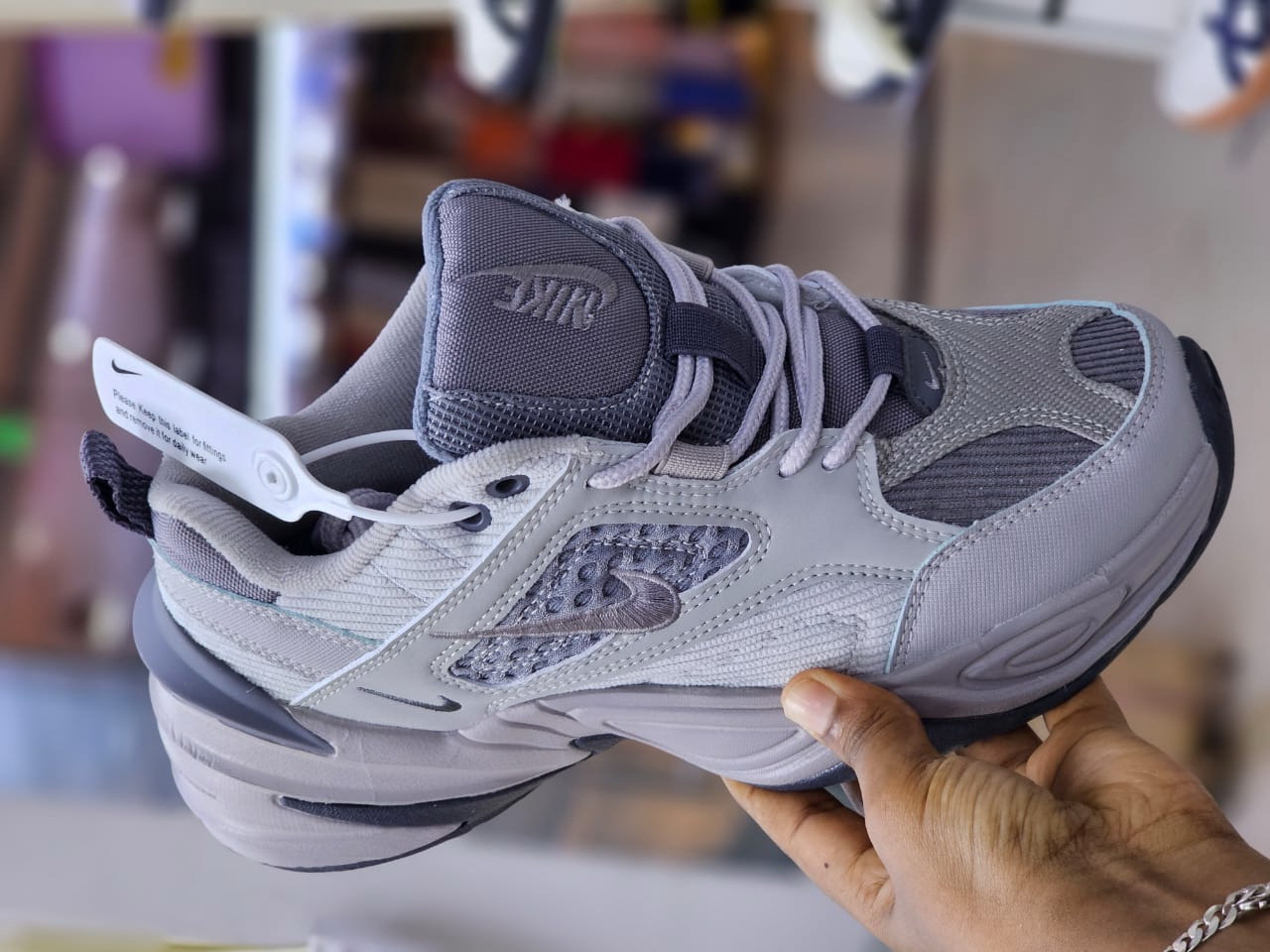 Nike m2k tekno grey atmosphere best sale