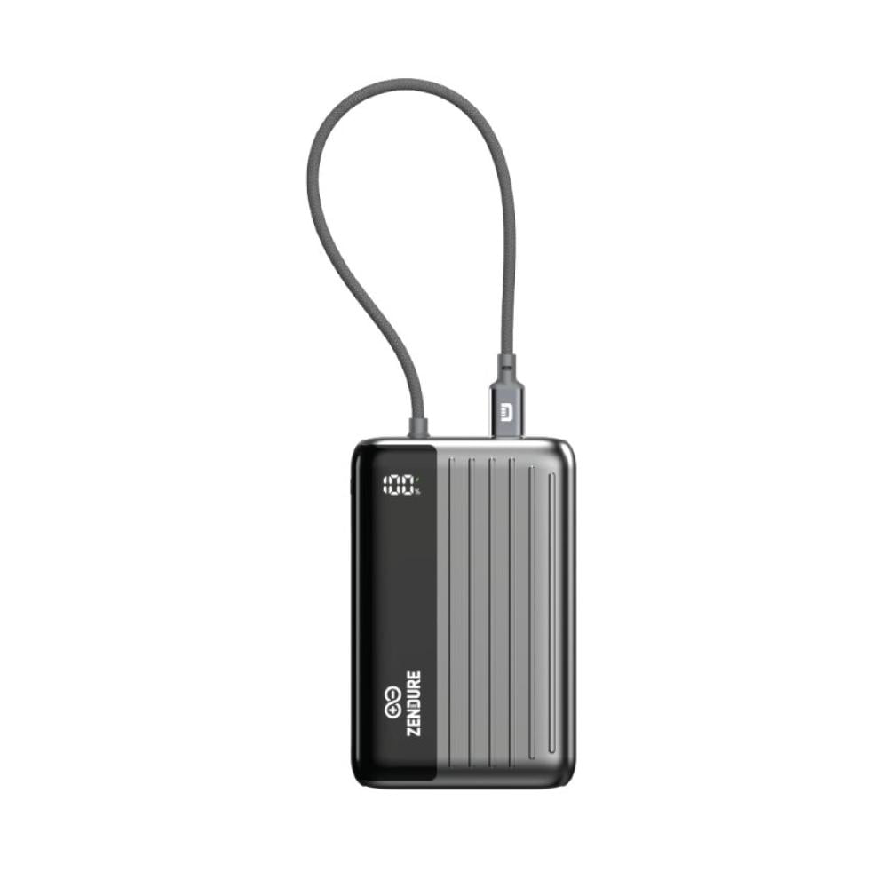 شاحن متنقل زندور SuperMini 20000mAh بقوة 45W لون فضي من جدير