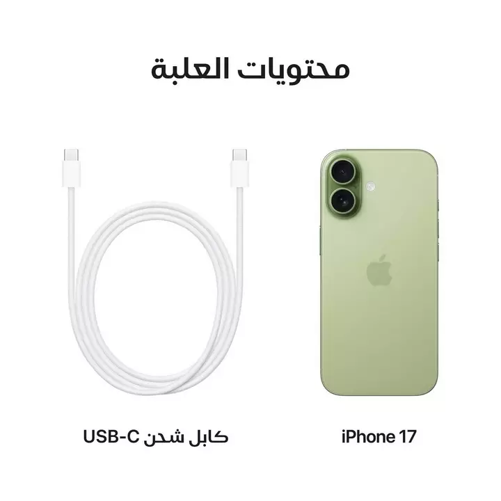 ابل - ايفون 17 ذاكرة 256 جيجا أخضر