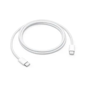ابل كيبل شحن USB-C الي USB-C بقوة 60 واط 1 متر - أبيض