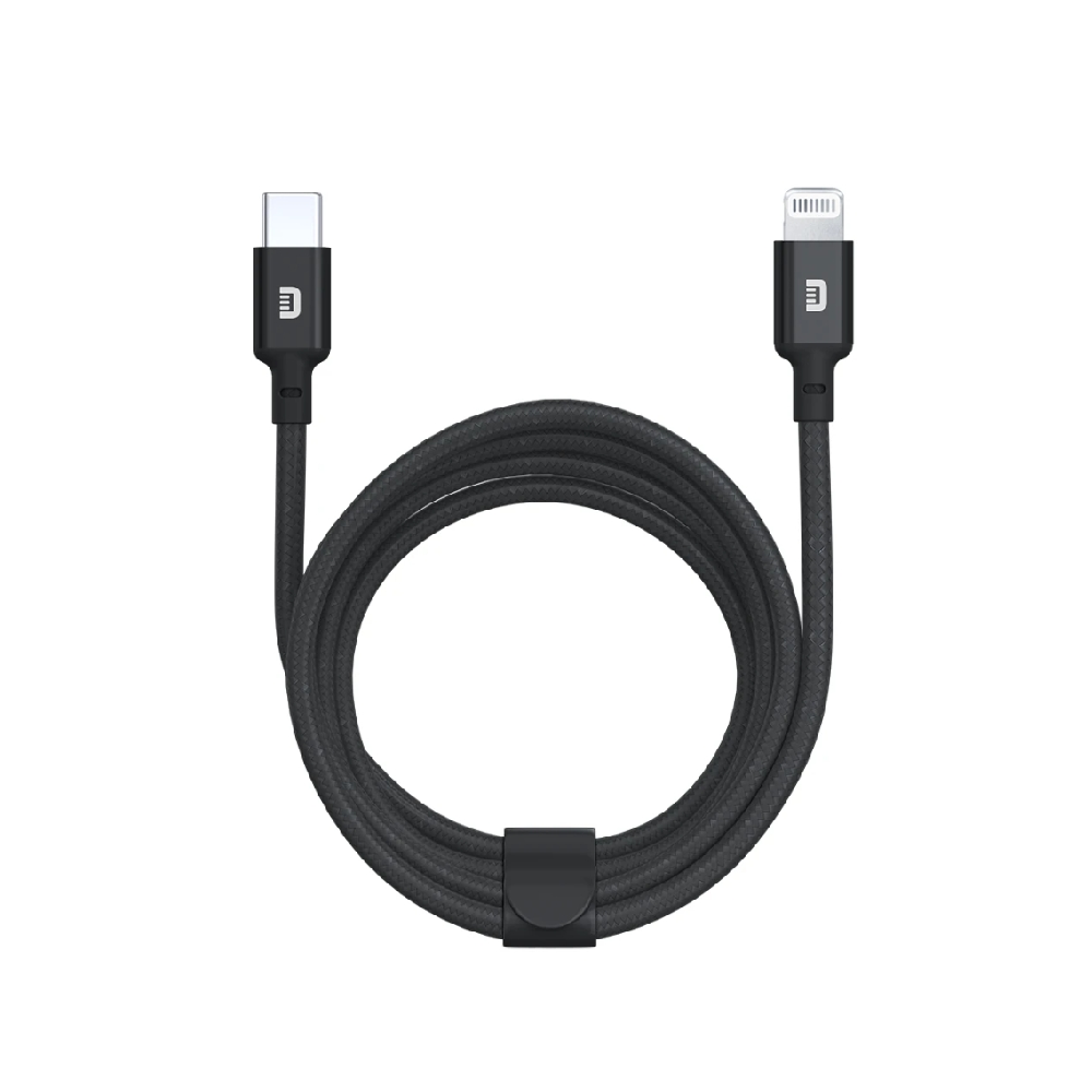 كيبل زندور USB-C إلى Lightning للآيفون بطول 1 متر لون أسود من جدير