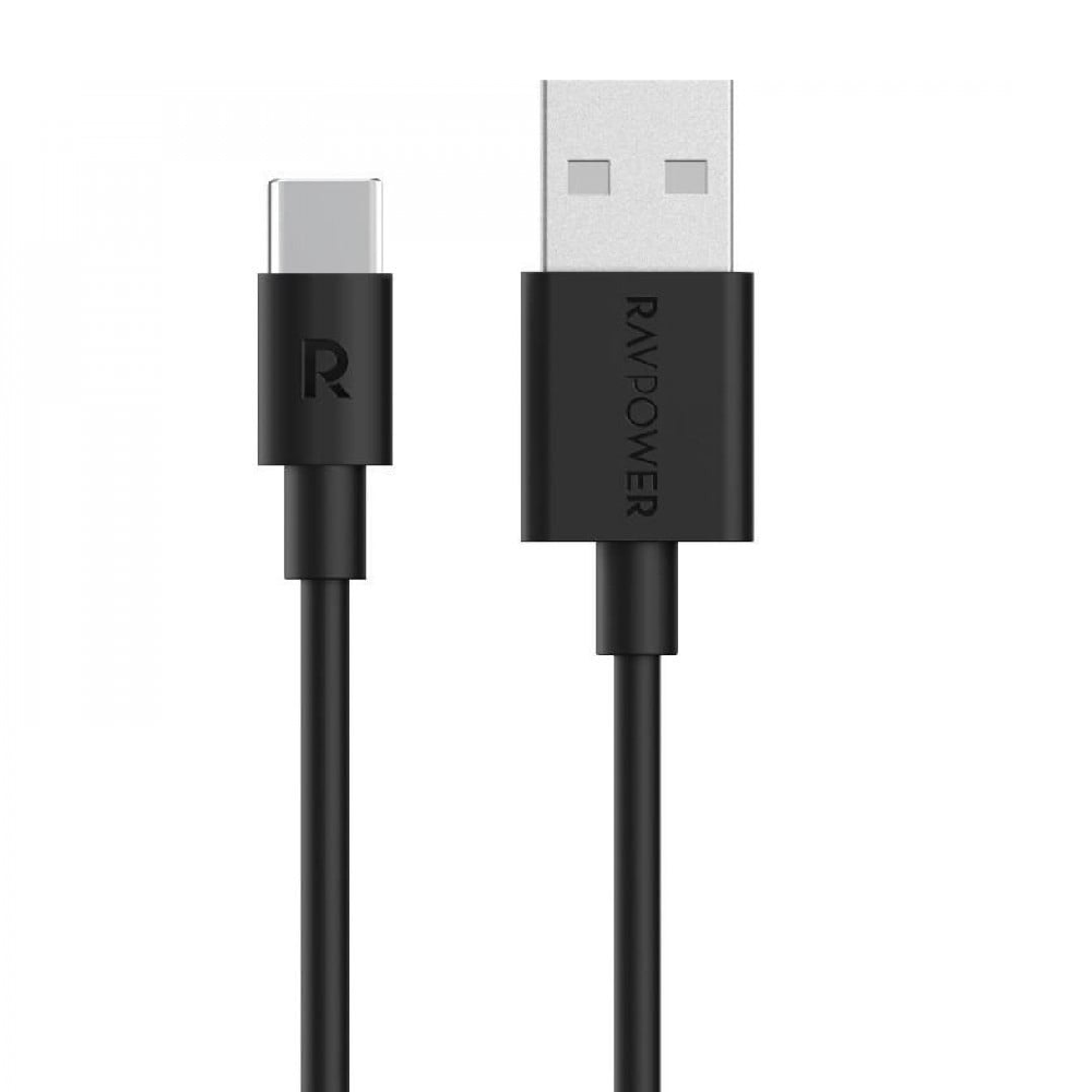 راف باور -  كيبل USB-A إلى تايب سي- 1م أسود