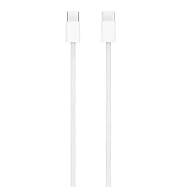 ابل كيبل شحن USB-C الي USB-C بقوة 60 واط 1 متر - أبيض