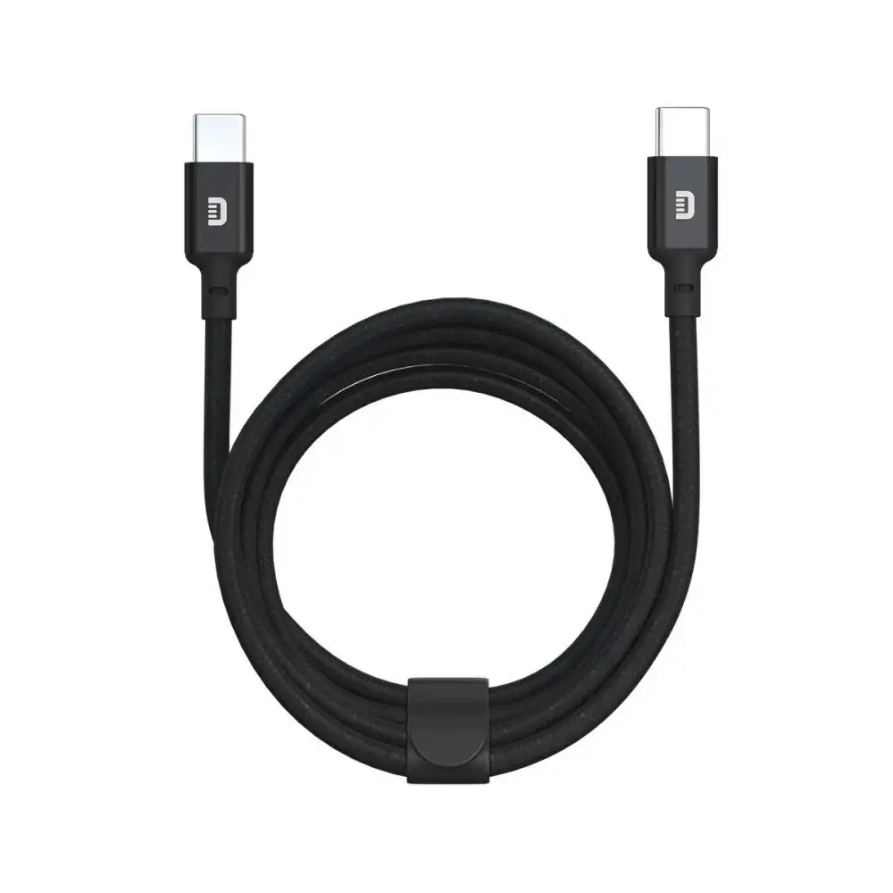 كيبل زندور USB-C إلى USB-C بطول 1 متر لون أسود من جدير