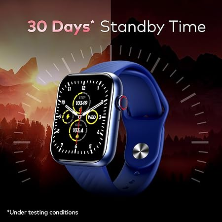 ساعة ذكية موج ماكس smart watch  - ازرق