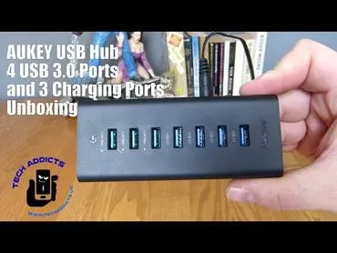 أوكي CB-H19 موزع USB، 3 منافذ شحن + 4 لنقل البيانات، USB 3.0