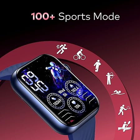 ساعة ذكية موج ماكس smart watch  - ازرق