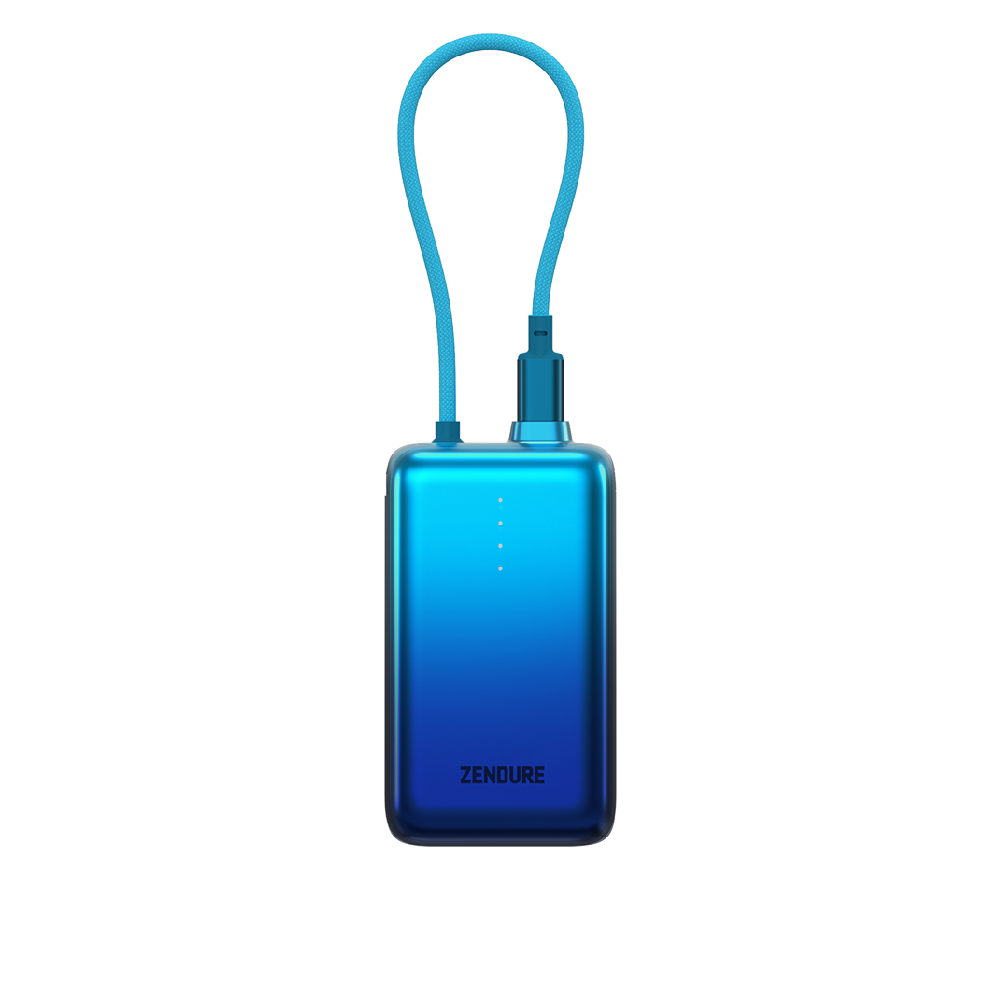 شاحن متنقل زندور SuperMini Pro بسعة 20000mAh وقوة 30W لون أزرق من جدير