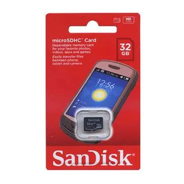سانديسك 32 جيجا بايت بطاقة الذاكرة C4 MicroSDHC 032-B35
