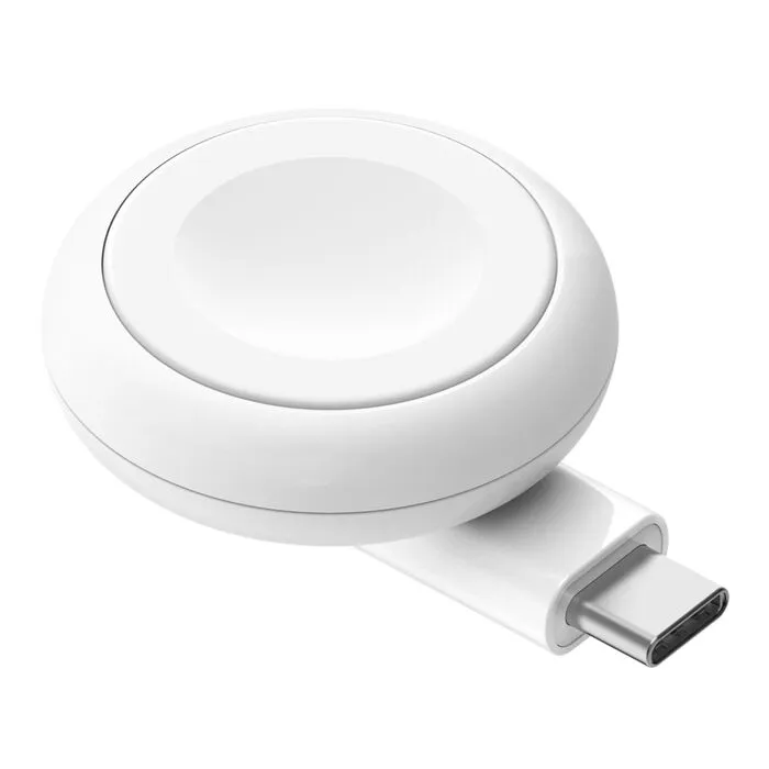 شاحن بيلكن المحمول لساعة أبل بمنفذ USB-C ابيض 