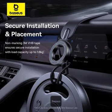بيسوس حامل جوال ماج سيف C02 GO للسيارة - اسود