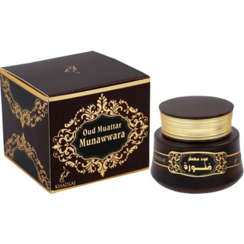 منورة عود معطر خدلج عود معطر علبة بنية مزخرفة وعلبة دائرية للعطور