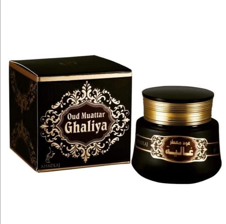 غالية عود معطر خدلج عود معطر علبة سوداء مزخرفة وعلبة عود سوداء بغطاء ذهبي