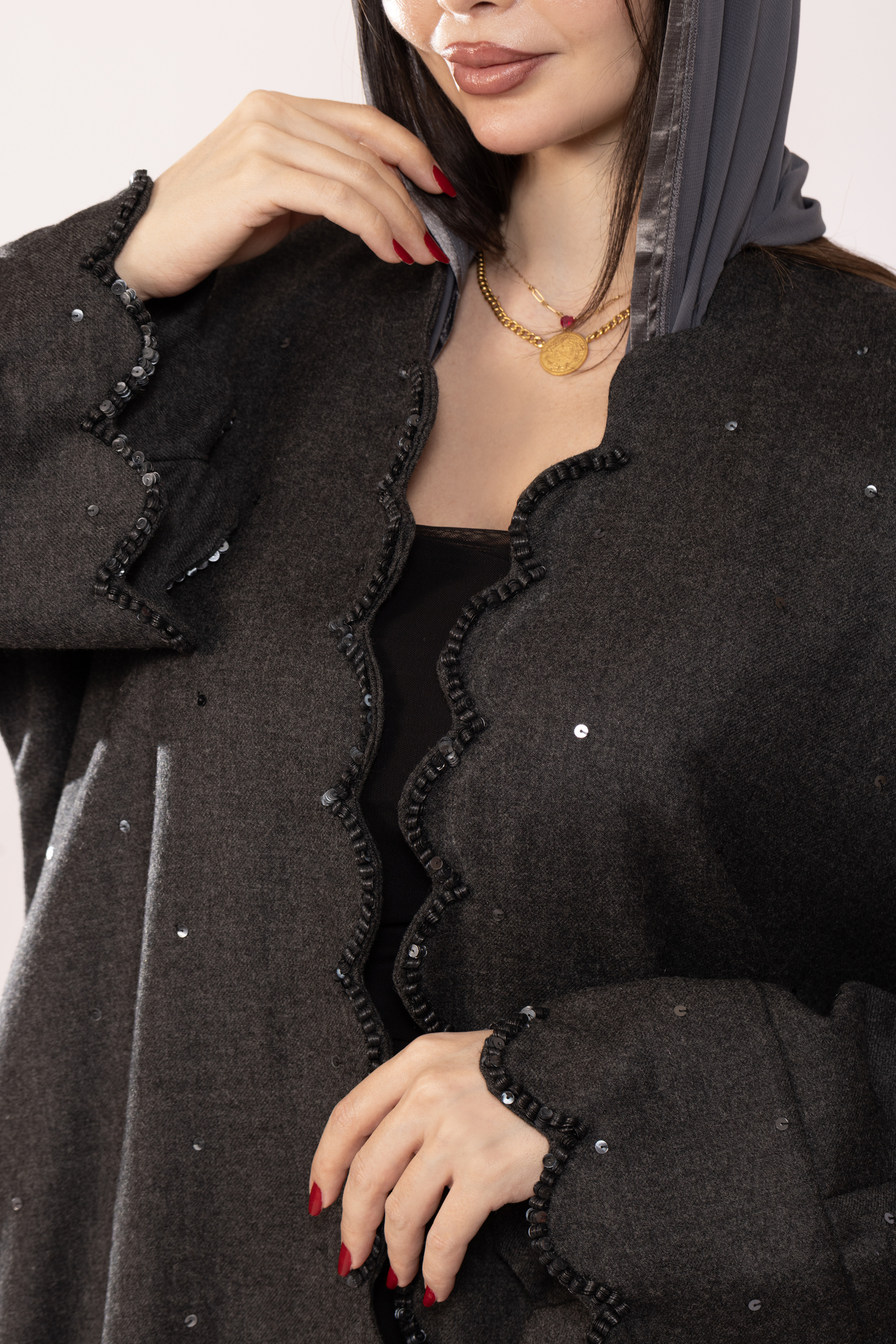 Imperial Gray Abaya 