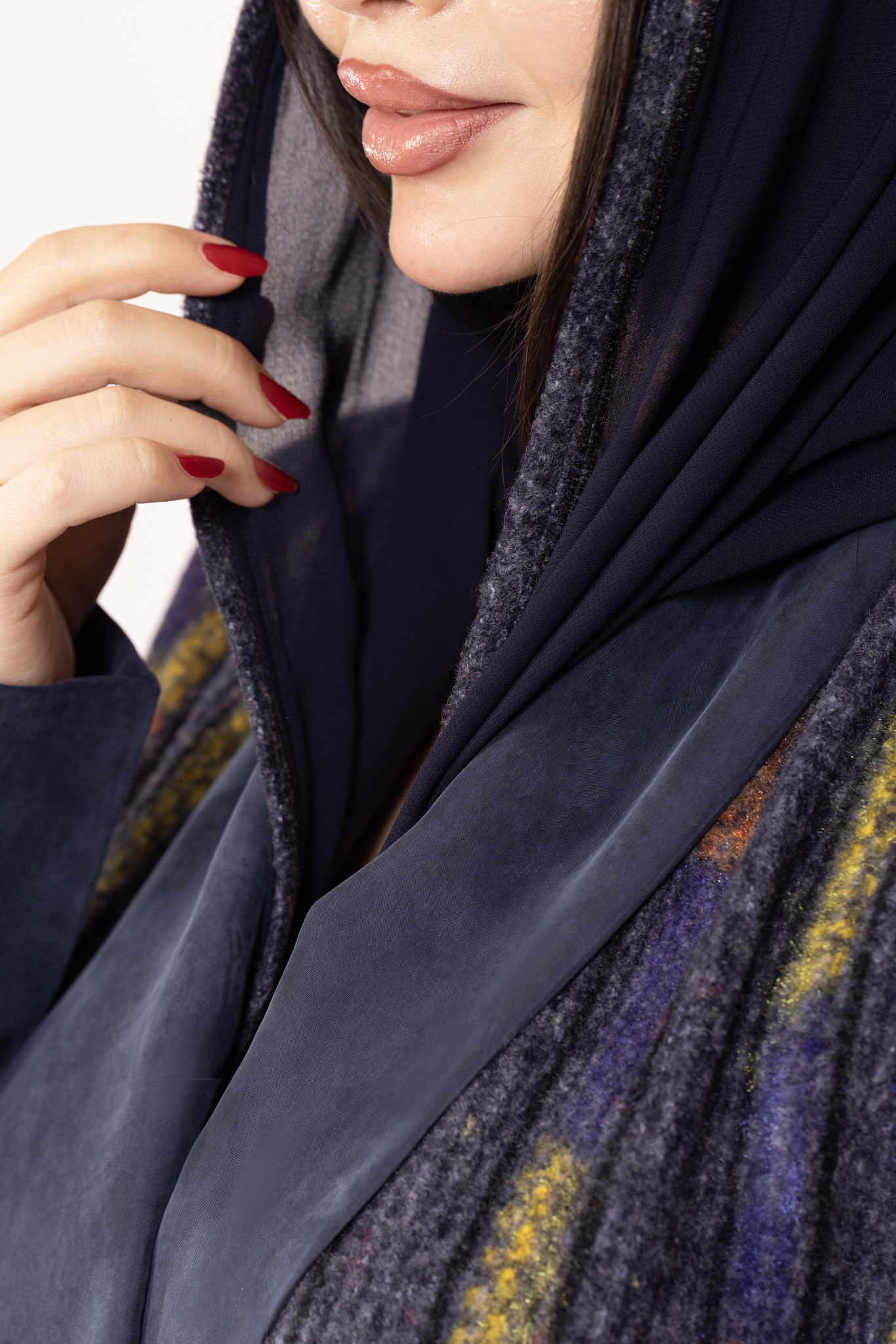 Electric Stripes Sweater Abaya 