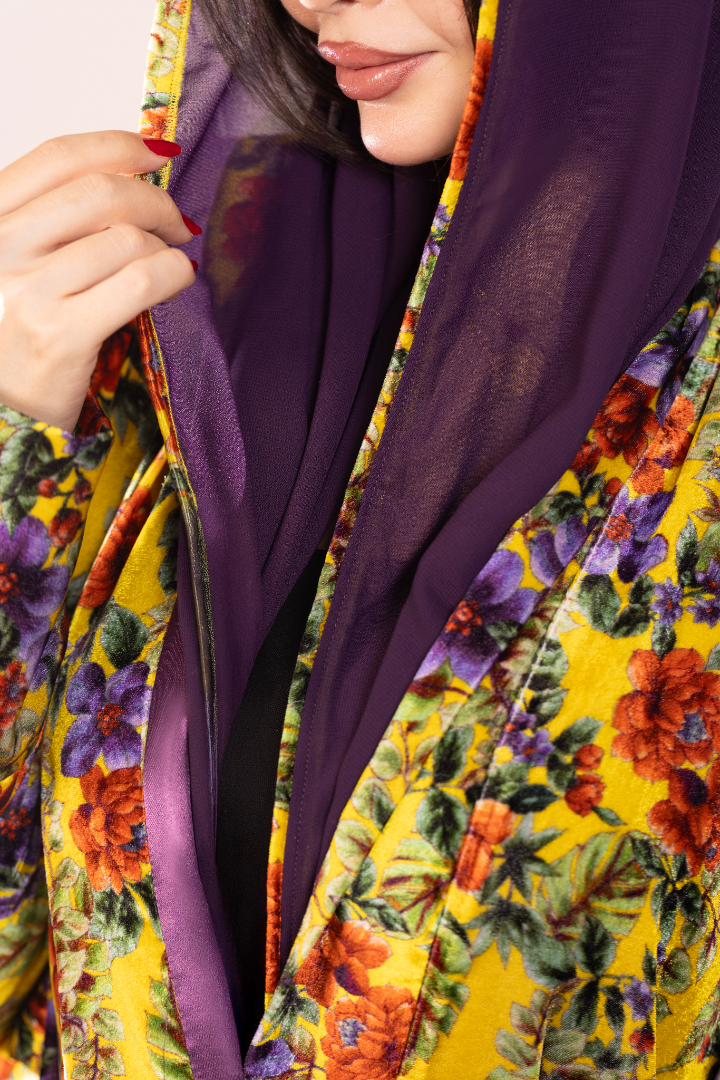 Sunlit Floral Abaya