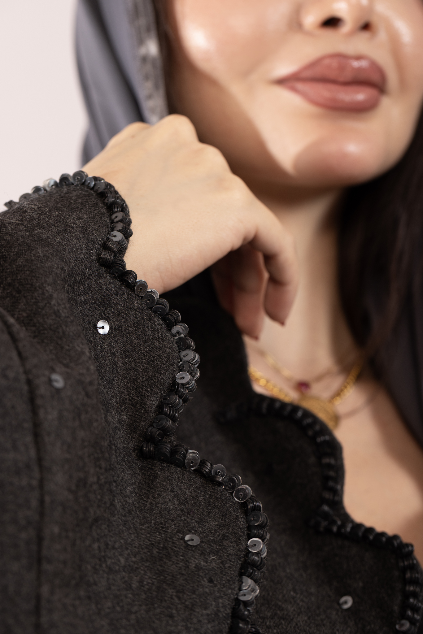Imperial Gray Abaya 