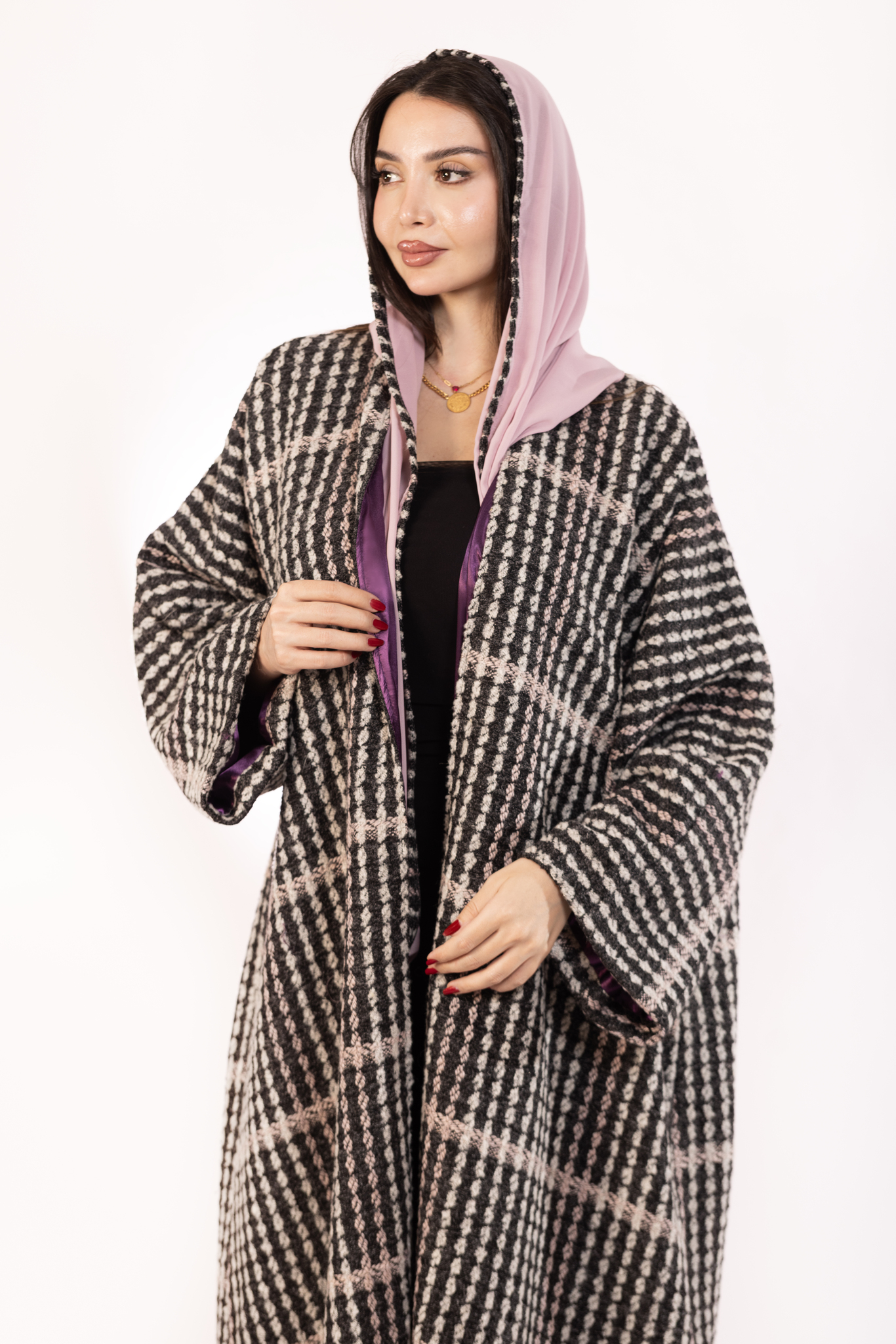 Royal Polka Dot Abaya 