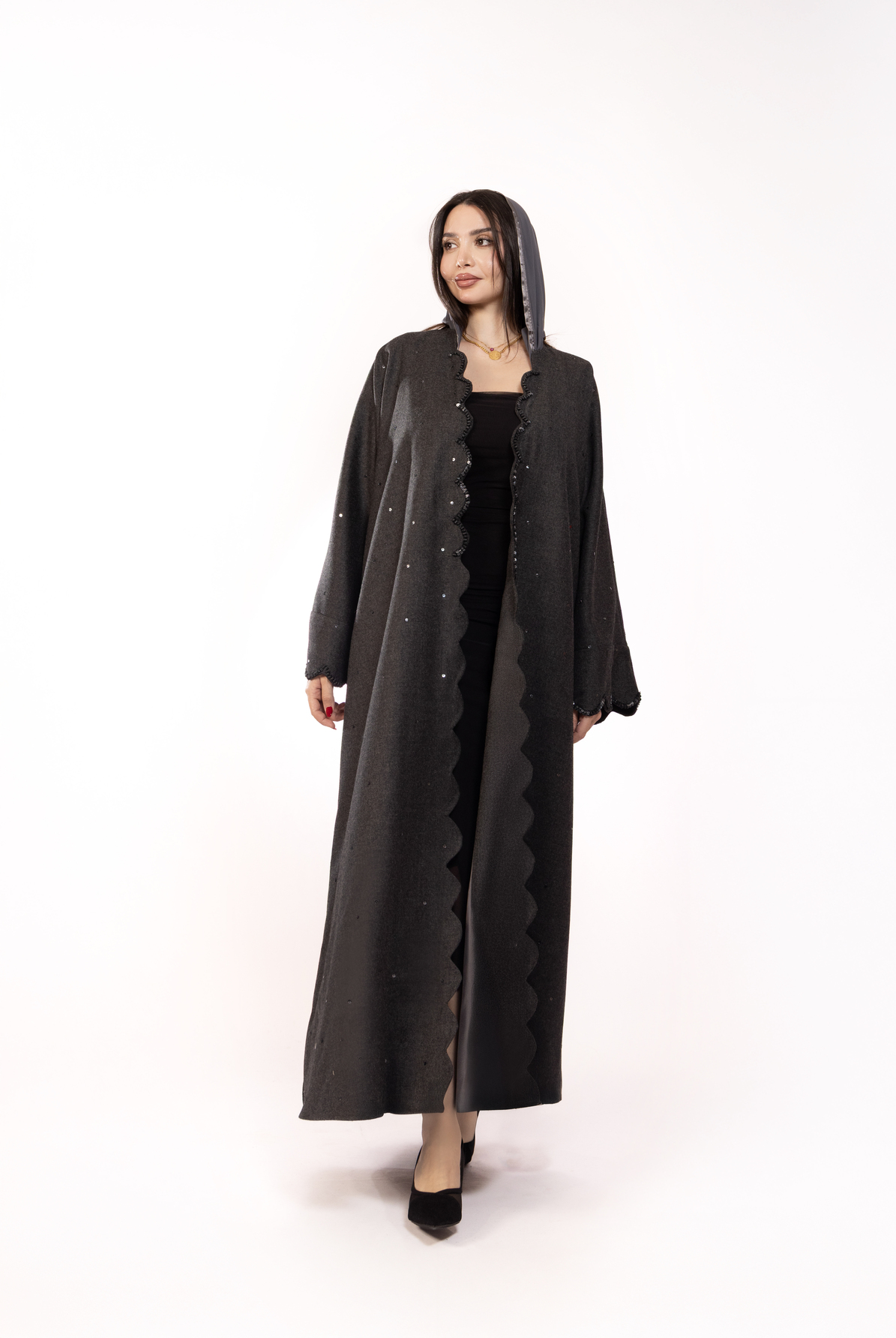 Imperial Gray Abaya 