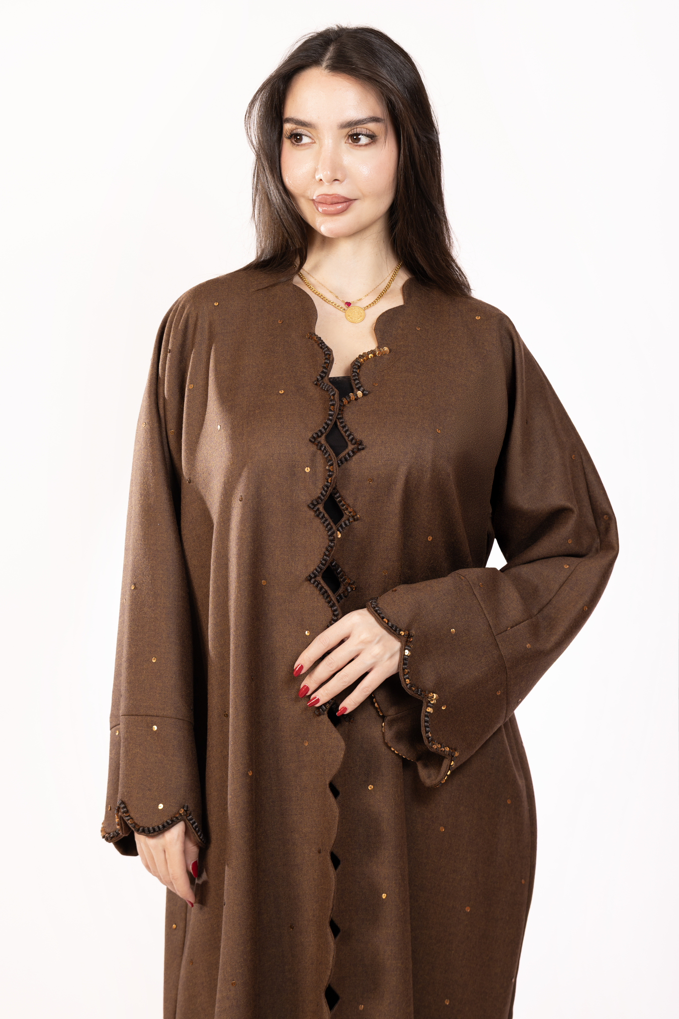 Gold Crown Abaya 