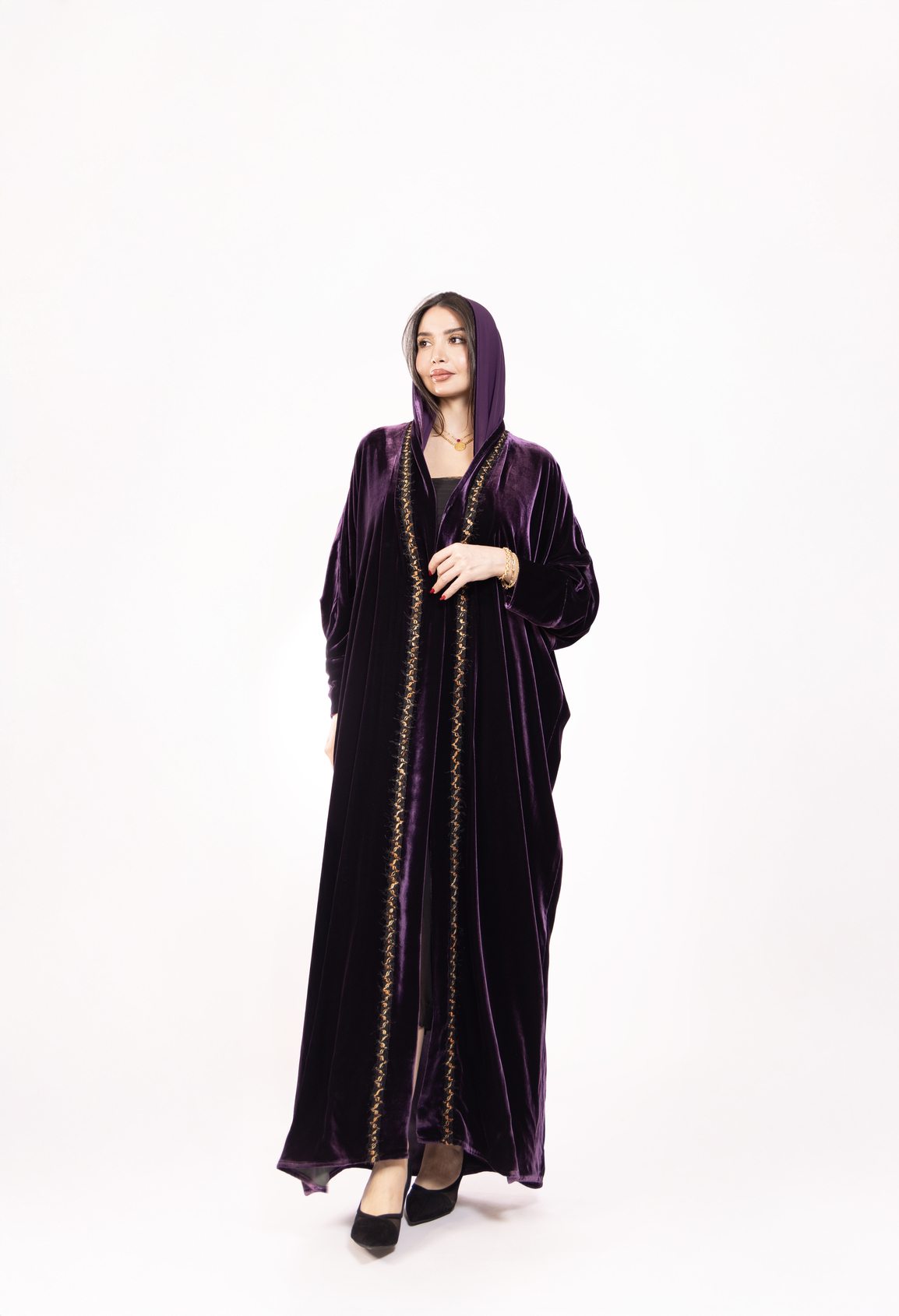 Electric Aubergine Eclipse Abaya