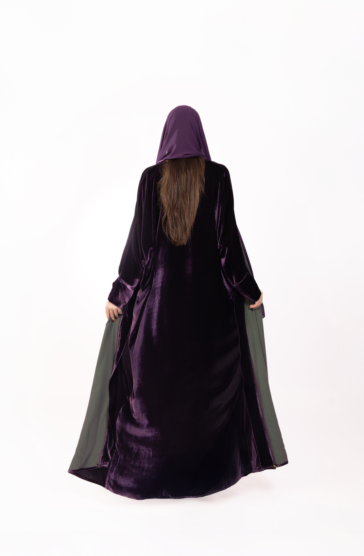 Electric Aubergine Eclipse Abaya