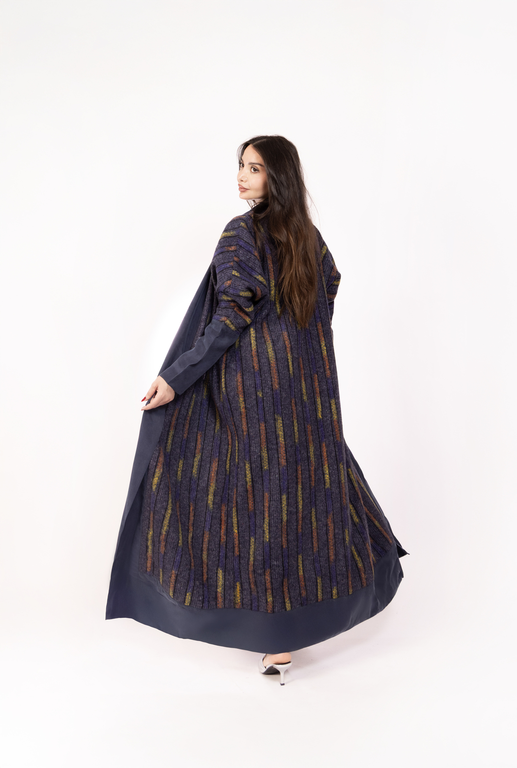 Electric Stripes Sweater Abaya 