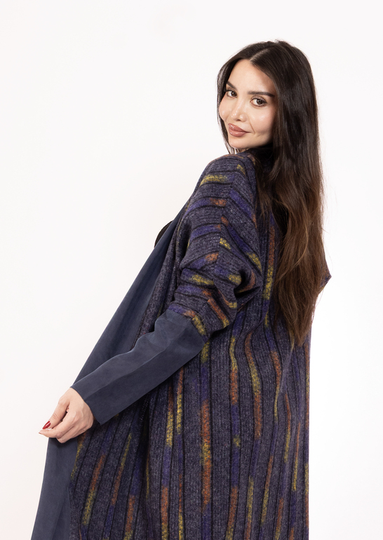 Electric Stripes Sweater Abaya 