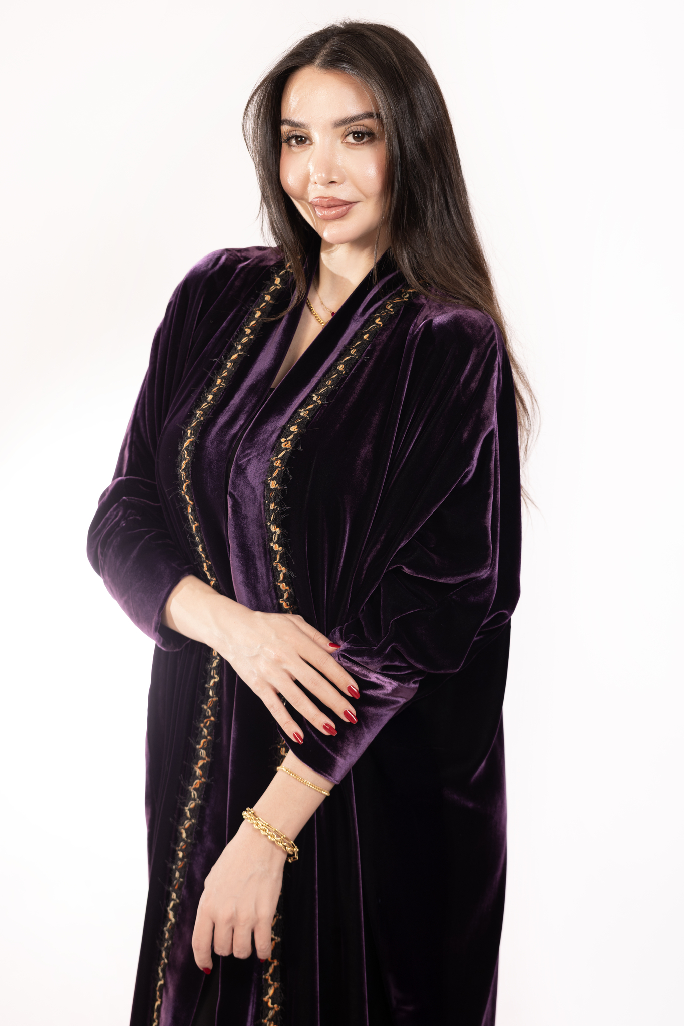 Electric Aubergine Eclipse Abaya