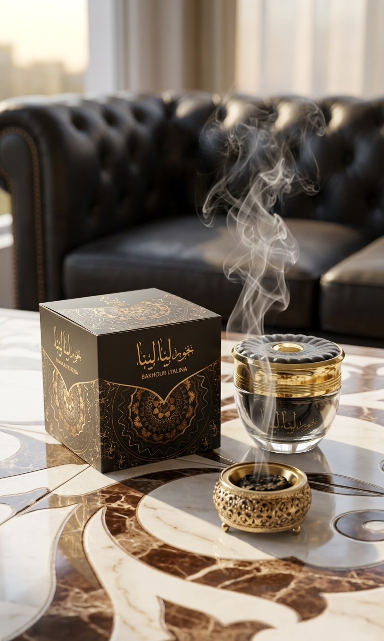 بخور ليالينا بريحه العنبر والزعفران من شركه ركار البخور