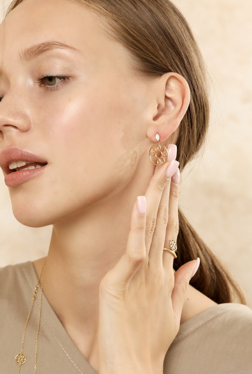  gold earrings - jewelry store Jawaher