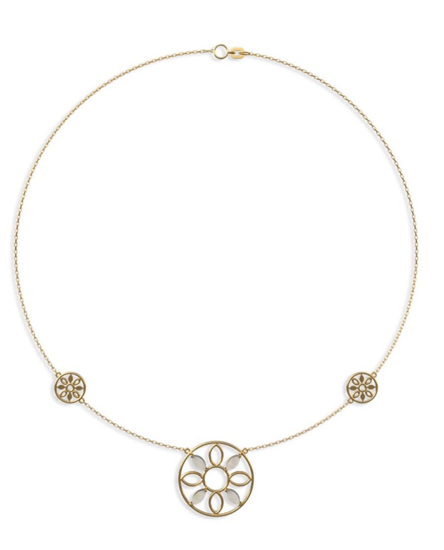 Long elegant Gold necklace - jewelry store Jawaher