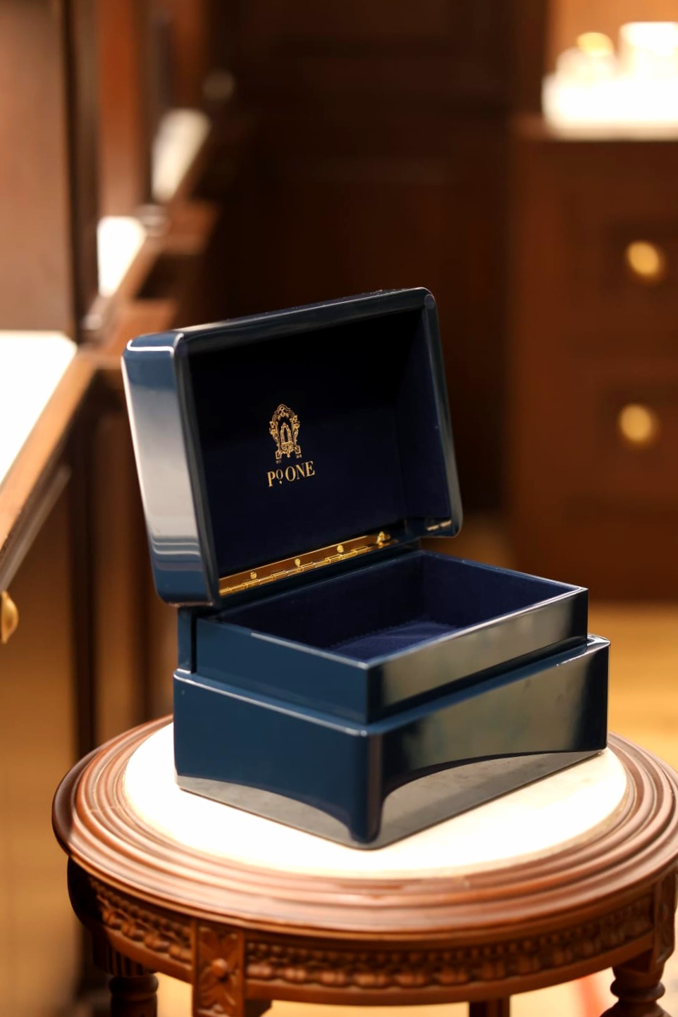  صندوق فاخر كحلي من بي أو ون | Luxury Navy Blue Box By Po ONE 