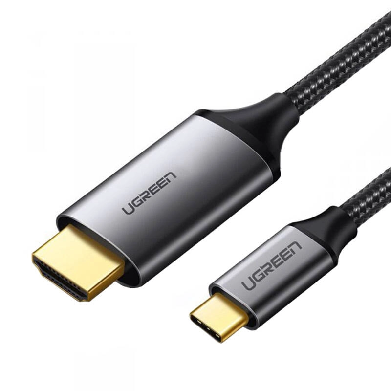  كابل UGREEN 4K UHD USB-C إلى HDMI بطول 1.5 متر MM142 (أسود) 