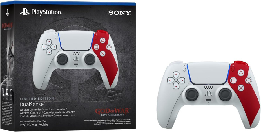  وحدة تحكم لاسلكية DualSense لجهاز PlayStation 5 - إصدار محدود بمناسبة الذكرى العشرين للعبة God of War™ PlayStation 5 DualSense Wireless Controller – God of War™ 20th Anniversary Limited Edition 
