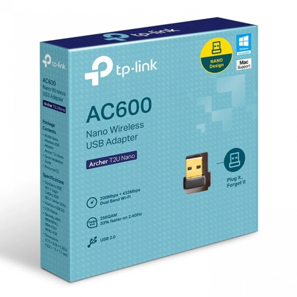  محول لاسلكي ARCHER T2U NANO من TP-LINK 