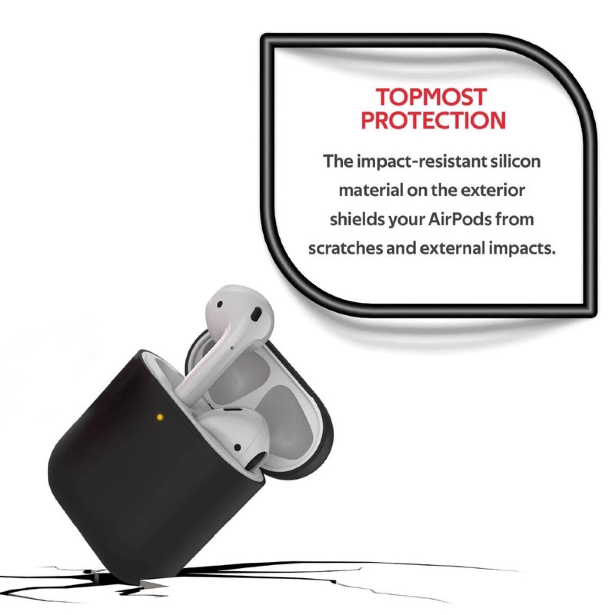 كفر ايربودز بطبقتين PROMATE Dual-Toned Multi-Design Protective Case 