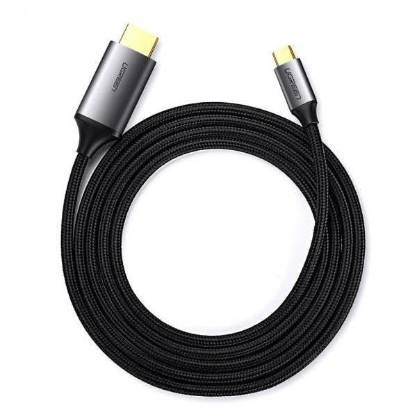  كابل UGREEN 4K UHD USB-C إلى HDMI بطول 1.5 متر MM142 (أسود) 