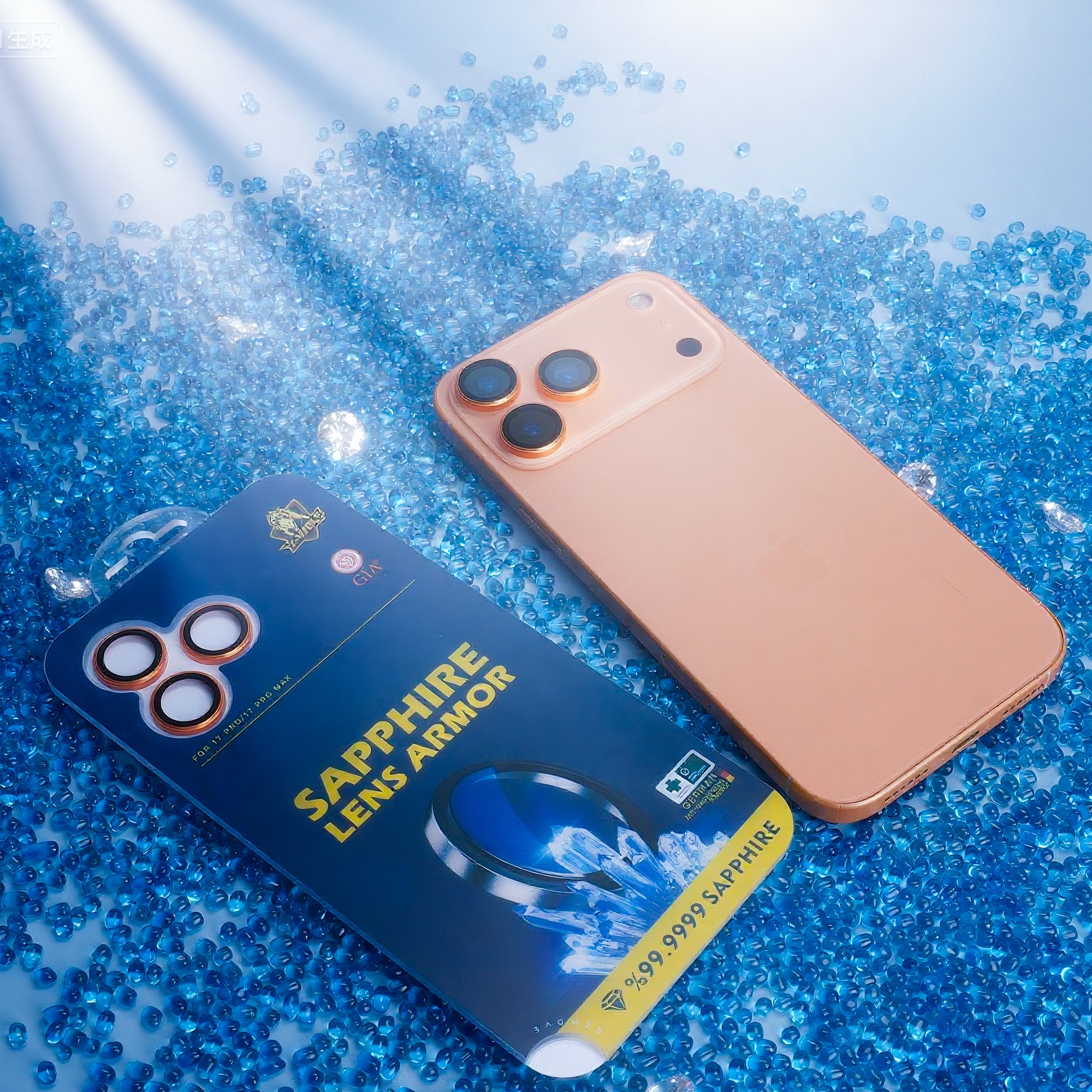  حماية كاميرا SAPPHIRE الياقوت لايفون 17برو و بروماكس - من اكس وولف 