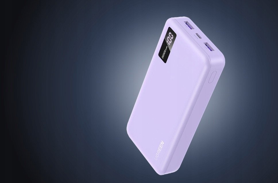  شاحن متنقل يوجرين بمنفذ USB-C ومنفذين USB بسعة 20000 مللي أمبير وبقوة 20 واط  