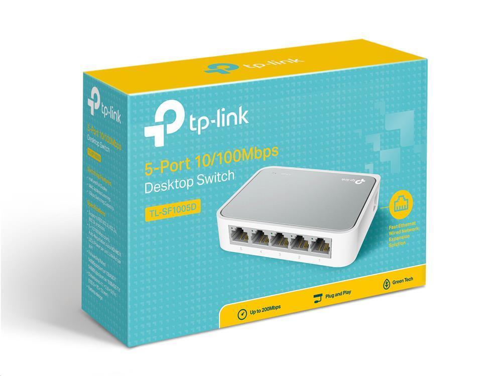  سويتش شبكة 5 منافذ تي بي لينك TP-Link TL-SF1005D 5-Port Desktop Switch 