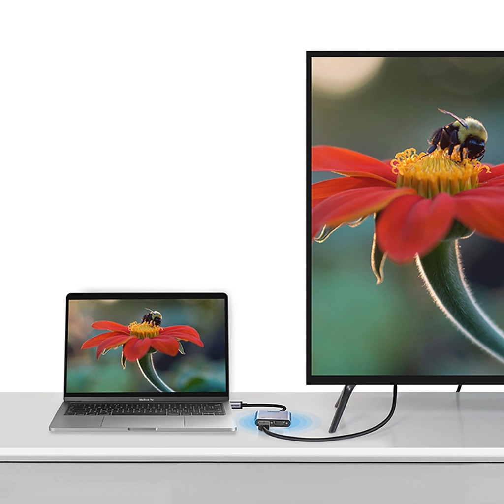  يوجرين محول USB-C إلى HDMI / VGA 