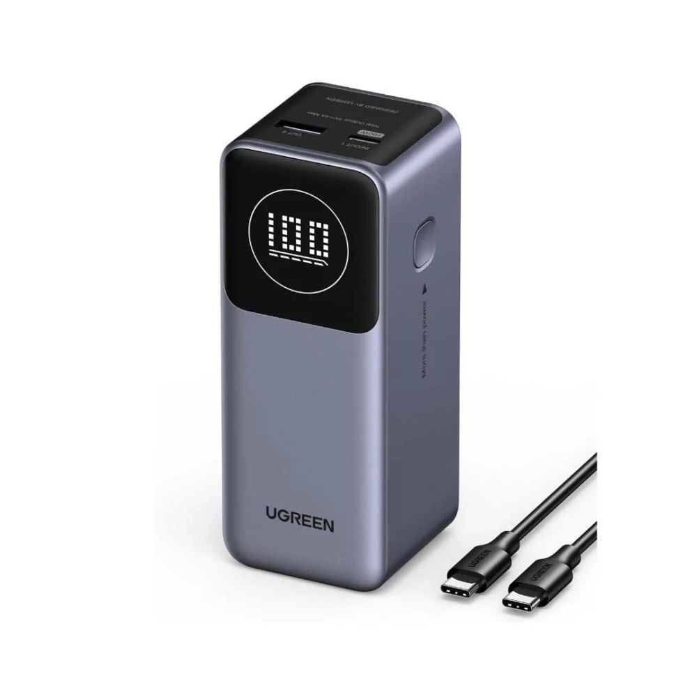  يوجرين - نيكسود باور بانك - 12000 مللي امبير  100W شحن سريع بشاشة رقمية ذكية PB724 