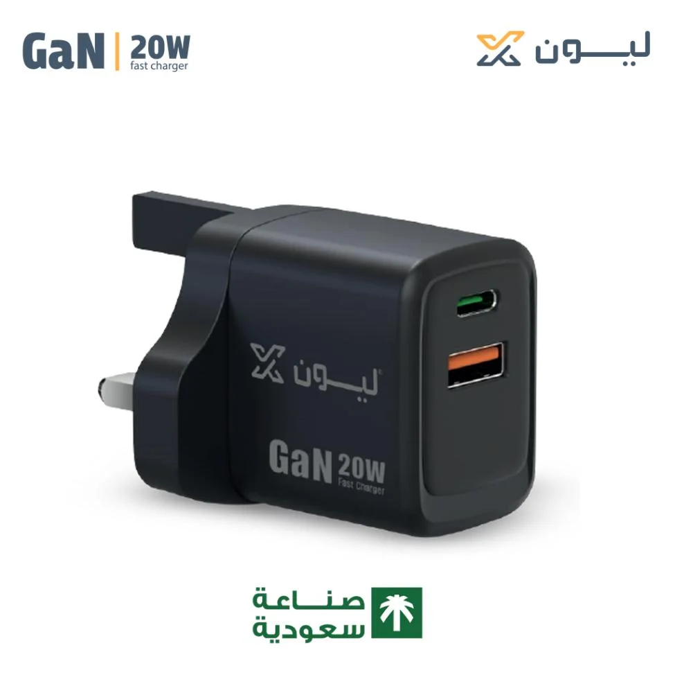  ليون اكس شاحن جداري  20 واط PD+USB 